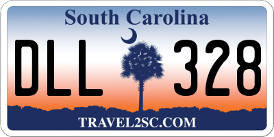 SC license plate DLL328