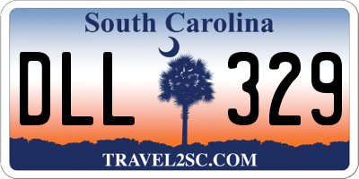SC license plate DLL329