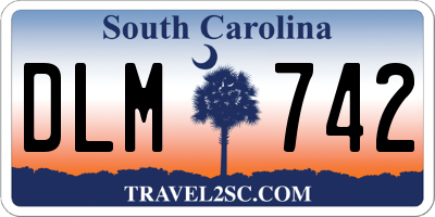 SC license plate DLM742