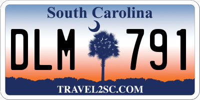 SC license plate DLM791