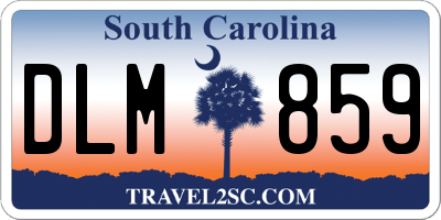 SC license plate DLM859