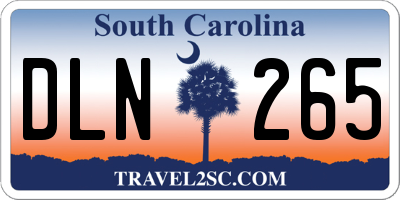 SC license plate DLN265