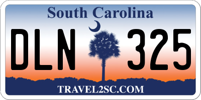 SC license plate DLN325