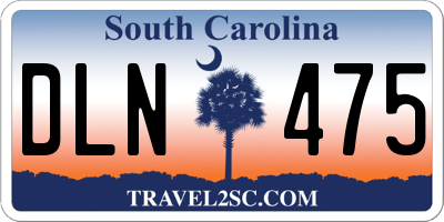 SC license plate DLN475
