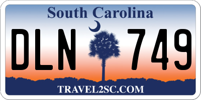 SC license plate DLN749