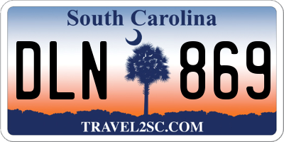 SC license plate DLN869