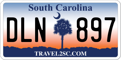 SC license plate DLN897