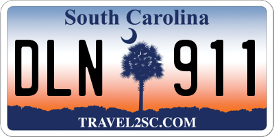 SC license plate DLN911