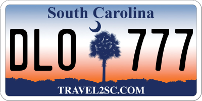 SC license plate DLO777