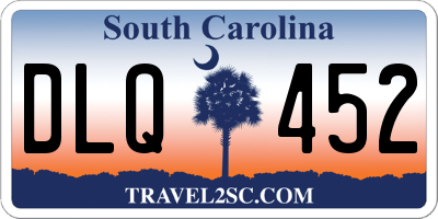 SC license plate DLQ452