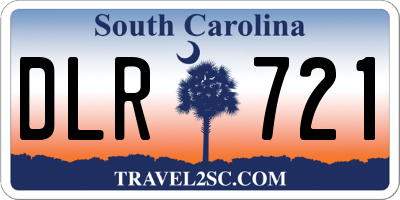 SC license plate DLR721