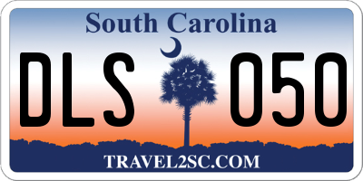 SC license plate DLS050