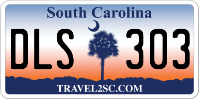 SC license plate DLS303