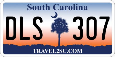 SC license plate DLS307