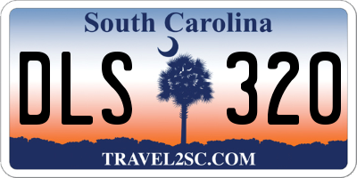 SC license plate DLS320