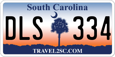 SC license plate DLS334