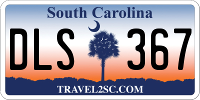 SC license plate DLS367