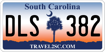 SC license plate DLS382