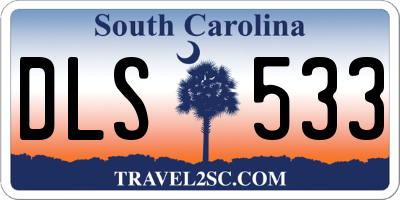 SC license plate DLS533