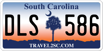 SC license plate DLS586