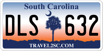 SC license plate DLS632