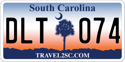 SC license plate DLT074