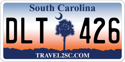 SC license plate DLT426