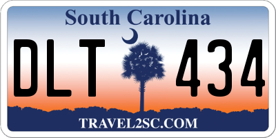 SC license plate DLT434