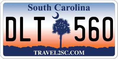 SC license plate DLT560