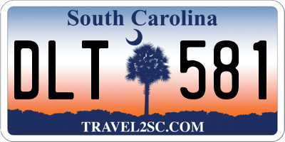 SC license plate DLT581