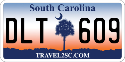 SC license plate DLT609