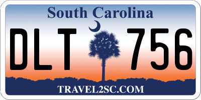 SC license plate DLT756