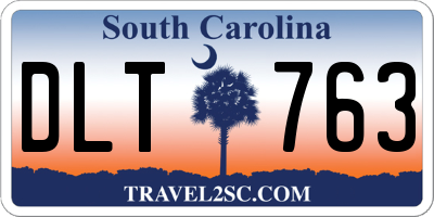 SC license plate DLT763