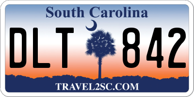 SC license plate DLT842