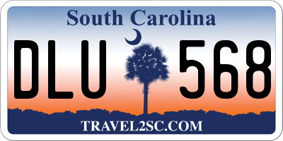 SC license plate DLU568