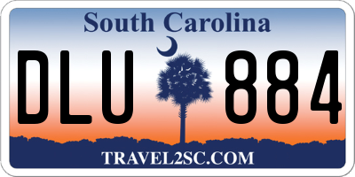 SC license plate DLU884