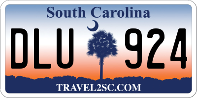 SC license plate DLU924