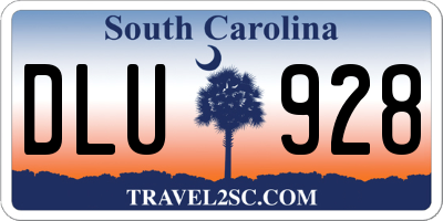 SC license plate DLU928