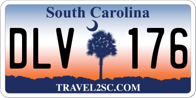 SC license plate DLV176