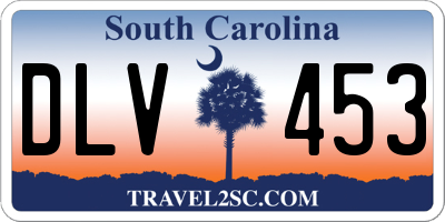 SC license plate DLV453