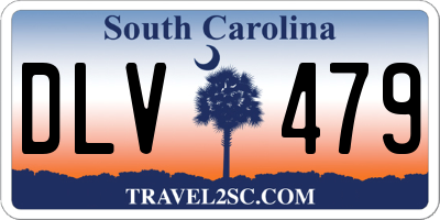 SC license plate DLV479