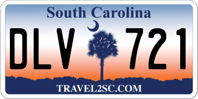 SC license plate DLV721