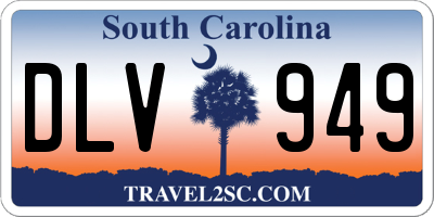 SC license plate DLV949