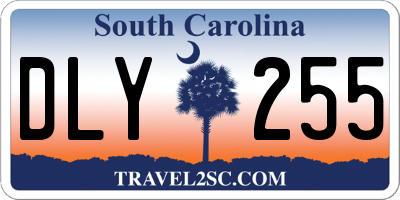 SC license plate DLY255