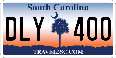 SC license plate DLY400