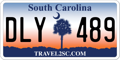 SC license plate DLY489
