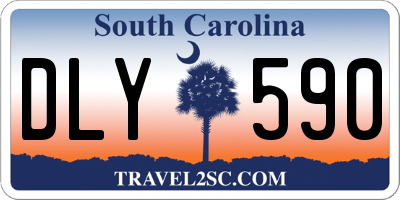 SC license plate DLY590