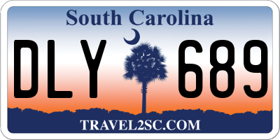 SC license plate DLY689