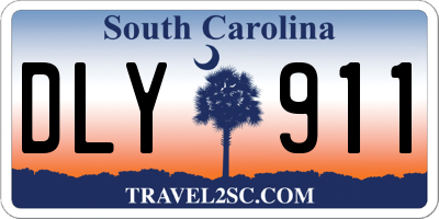 SC license plate DLY911