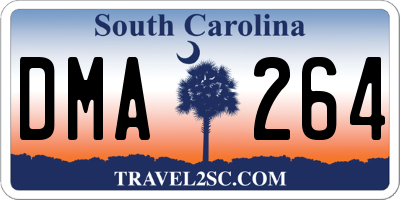 SC license plate DMA264